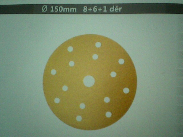 Brusný disk Smirdex 150mm 15 děr P80